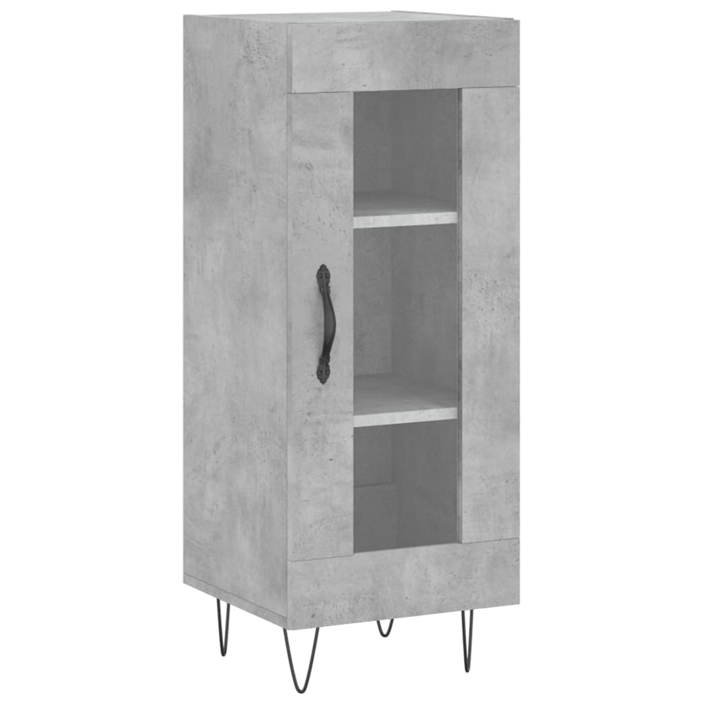 Buffet Gris béton 34,5x34x90 cm Bois d'ingénierie - XIOS