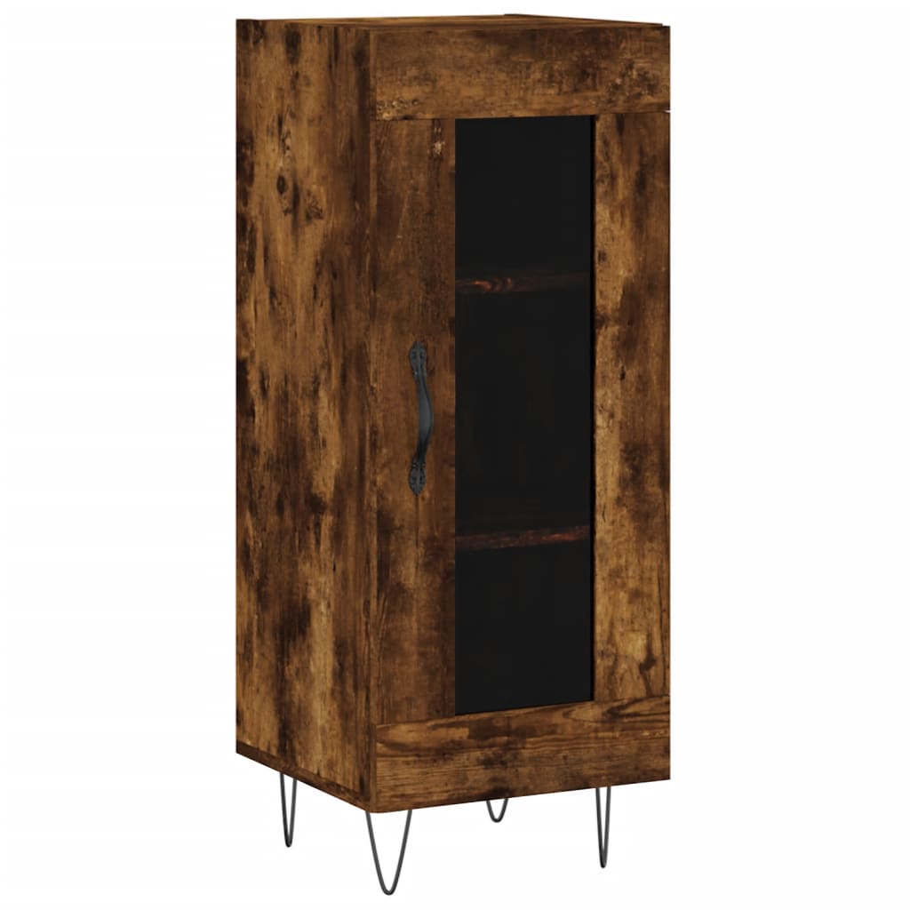 Buffet Chêne fumé 34,5x34x90 cm Bois d'ingénierie - XIOS