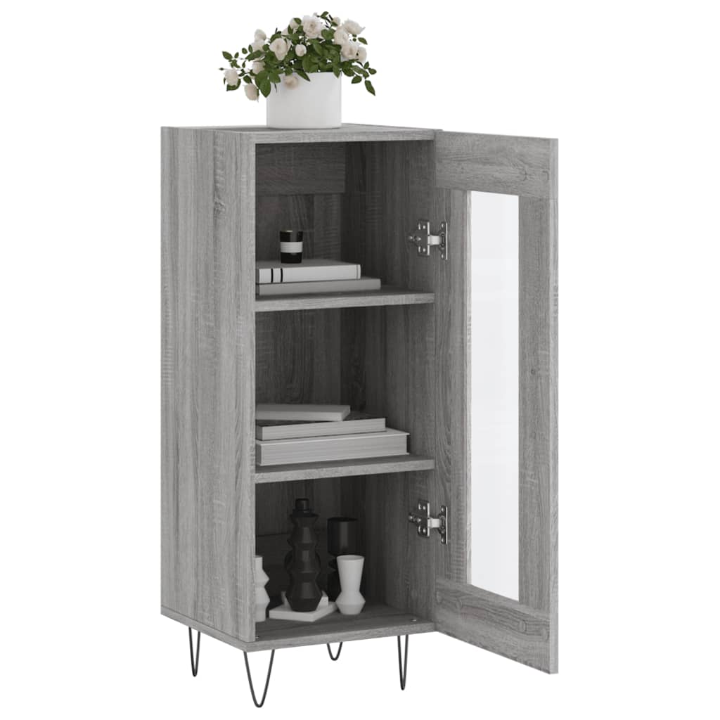 Buffet Sonoma gris 34,5x34x90 cm Bois d'ingénierie - XIOS