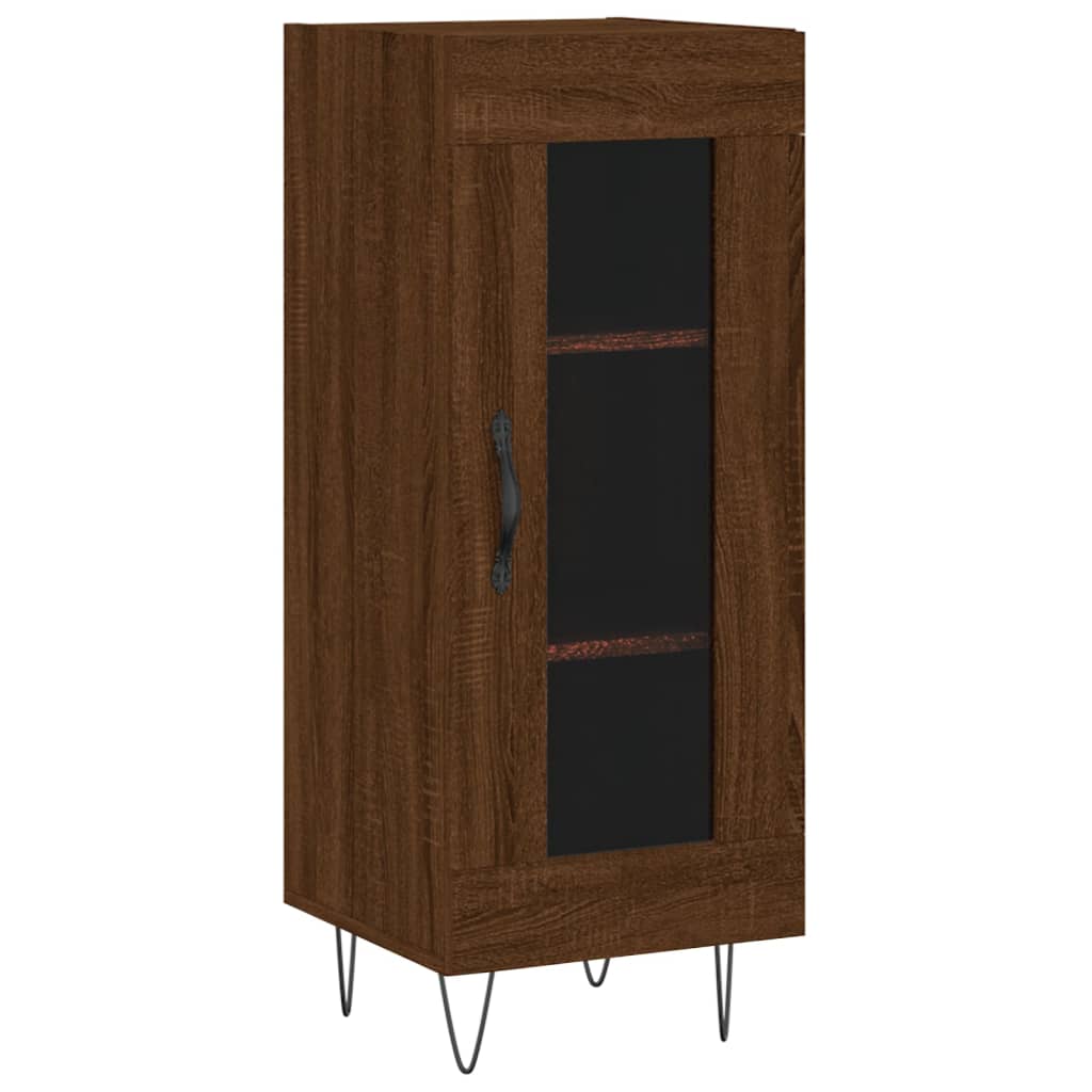 Buffet Chêne marron 34,5x34x90 cm Bois d'ingénierie - XIOS
