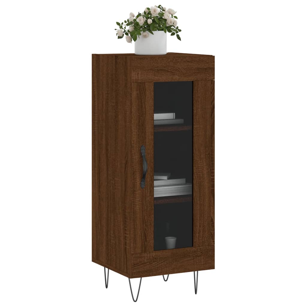 Buffet Chêne marron 34,5x34x90 cm Bois d'ingénierie - XIOS