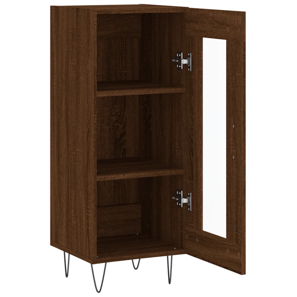Buffet Chêne marron 34,5x34x90 cm Bois d'ingénierie - XIOS