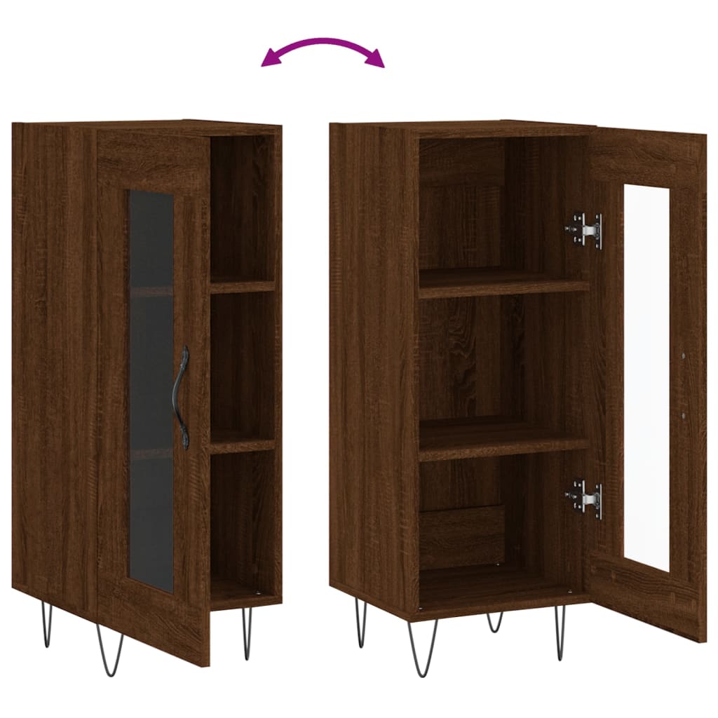 Buffet Chêne marron 34,5x34x90 cm Bois d'ingénierie - XIOS