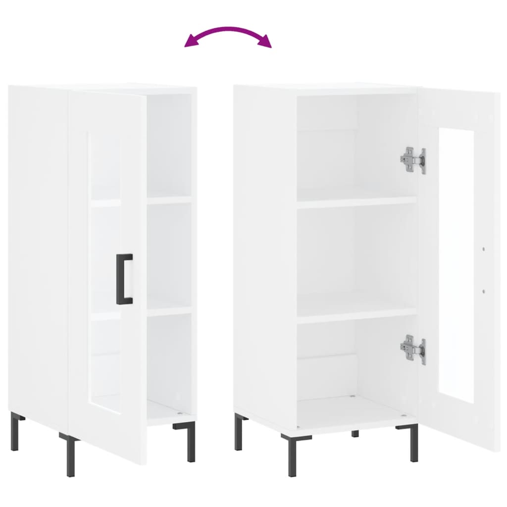 Buffet blanc 34,5x34x90 cm bois d'ingénierie - XIOS