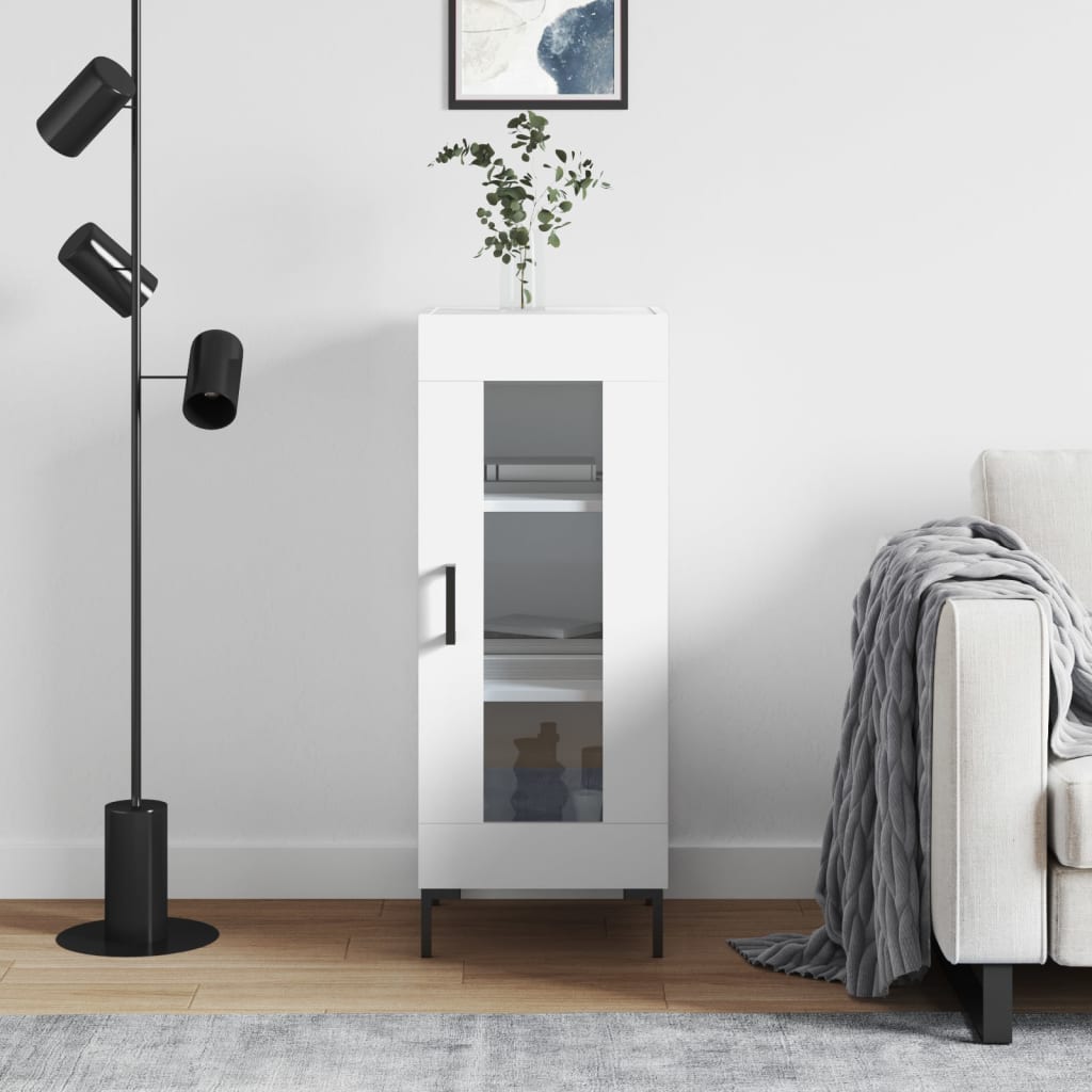 Buffet blanc 34,5x34x90 cm bois d'ingénierie - XIOS