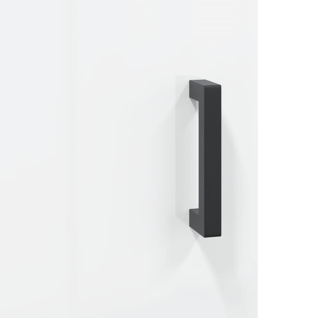 Buffet Blanc brillant 34,5x34x90 cm Bois d'ingénierie - XIOS