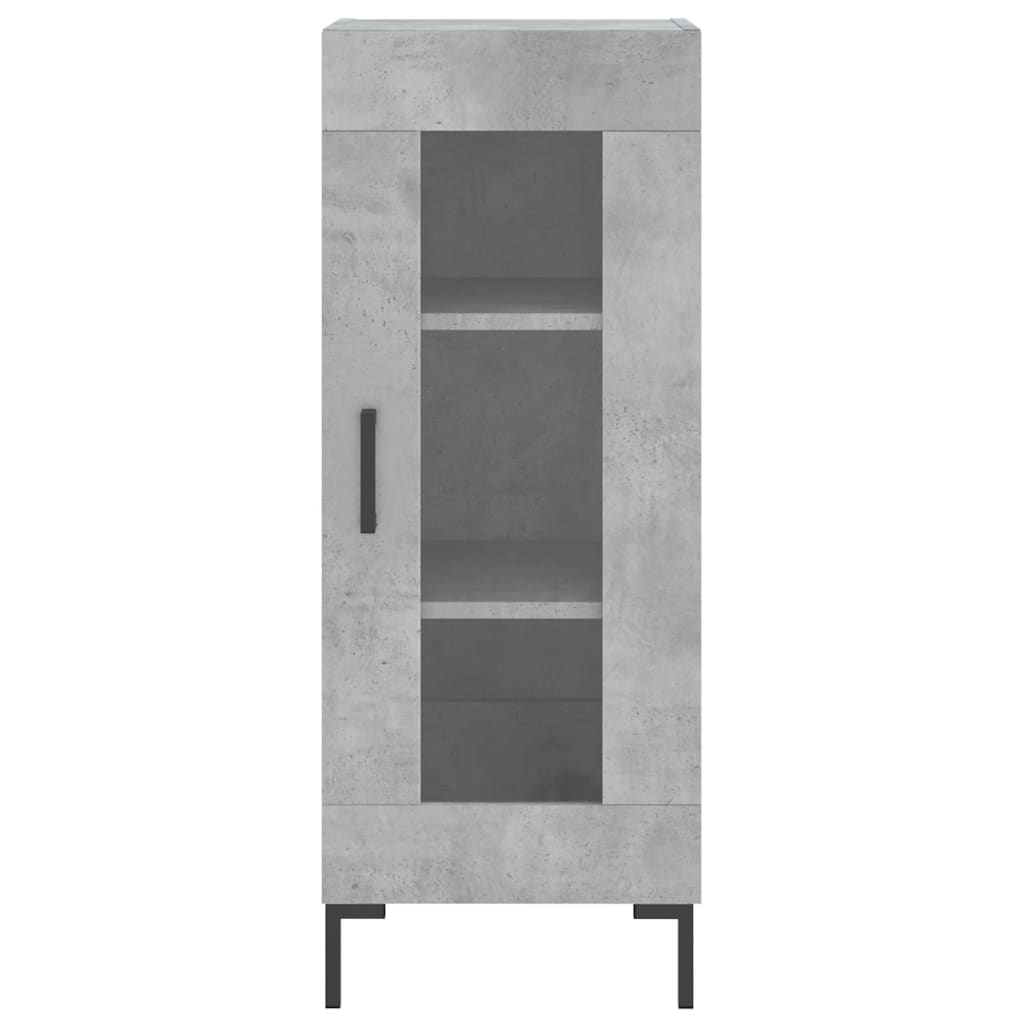 Buffet Gris béton 34,5x34x90 cm Bois d'ingénierie - XIOS