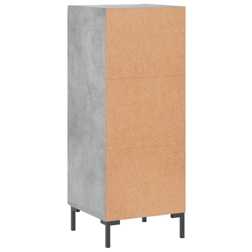 Buffet Gris béton 34,5x34x90 cm Bois d'ingénierie - XIOS