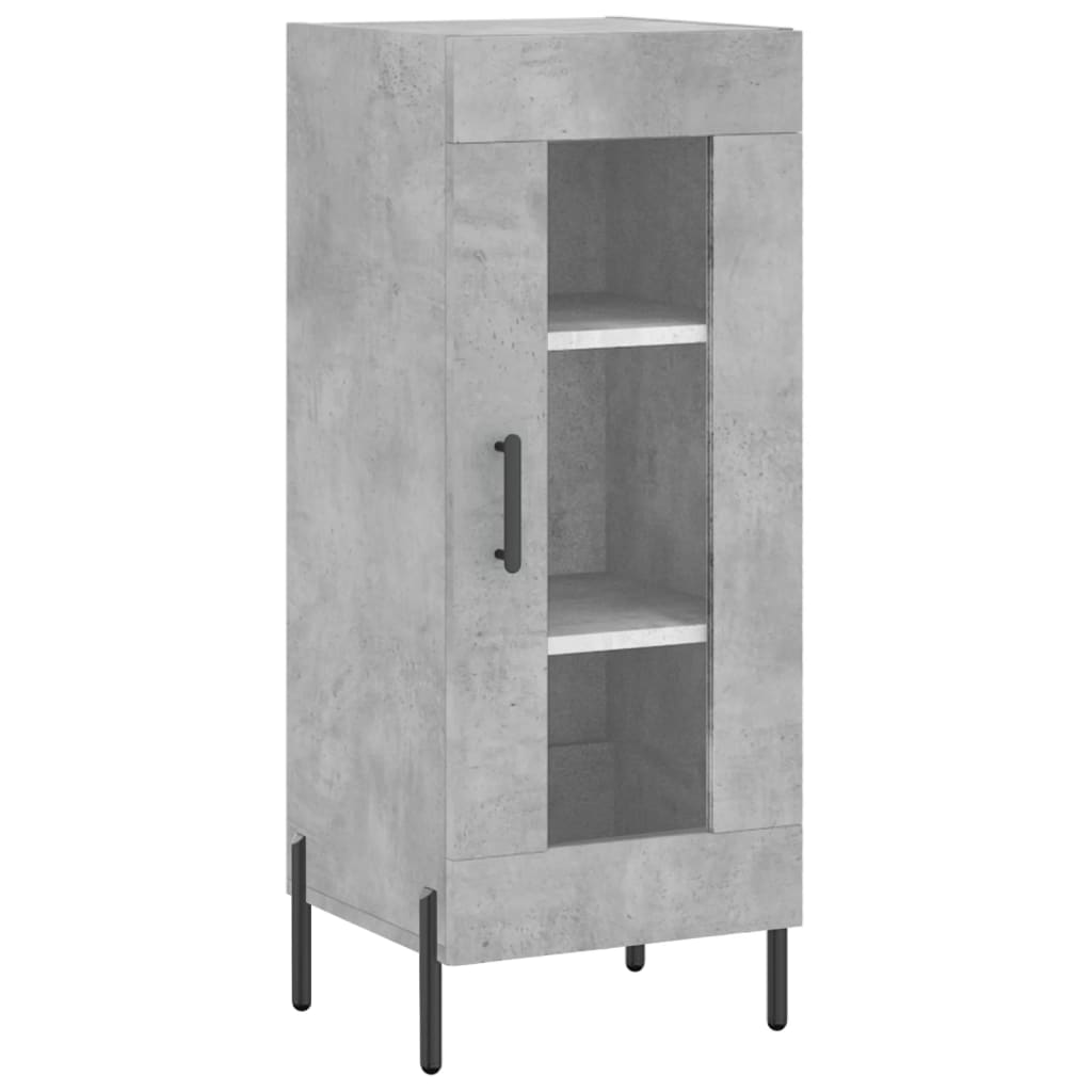 Buffet Gris béton 34,5x34x90 cm Bois d'ingénierie - XIOS