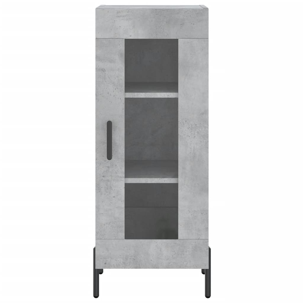Buffet Gris béton 34,5x34x90 cm Bois d'ingénierie - XIOS