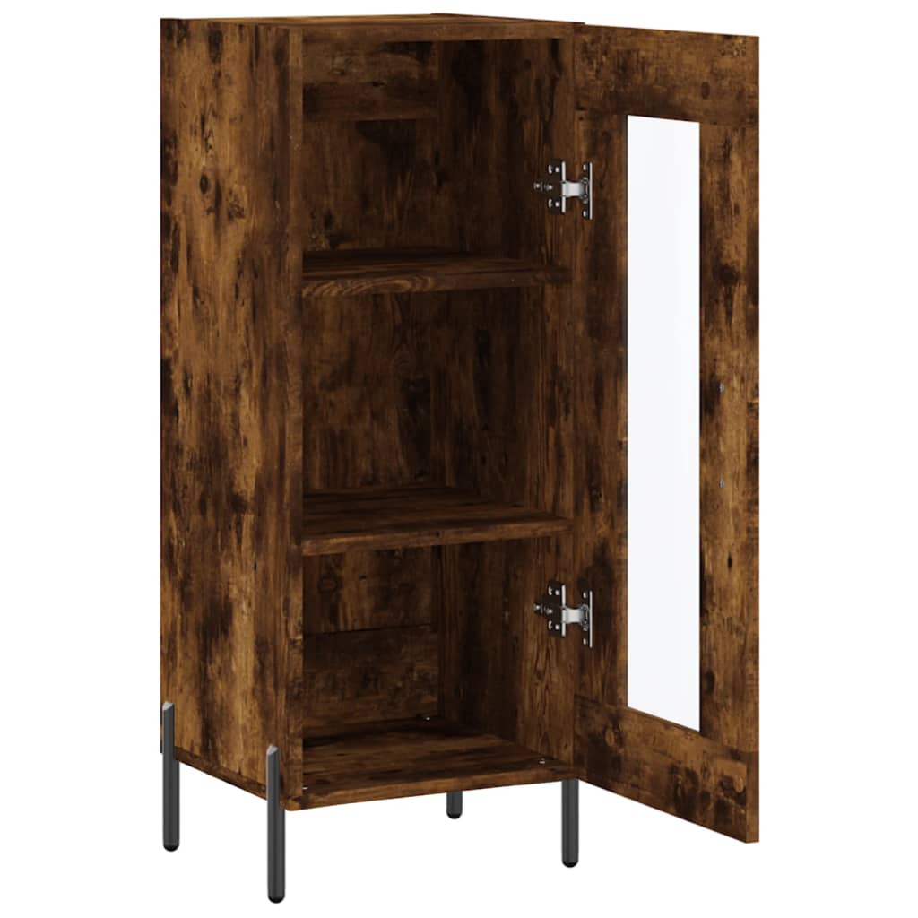 Buffet Chêne fumé 34,5x34x90 cm Bois d'ingénierie - XIOS