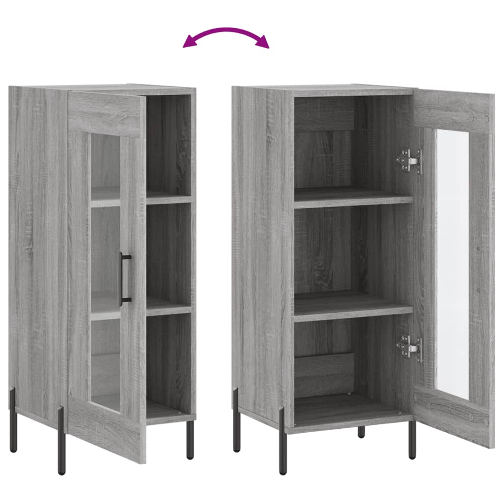 Buffet Sonoma gris 34,5x34x90 cm Bois d'ingénierie - XIOS