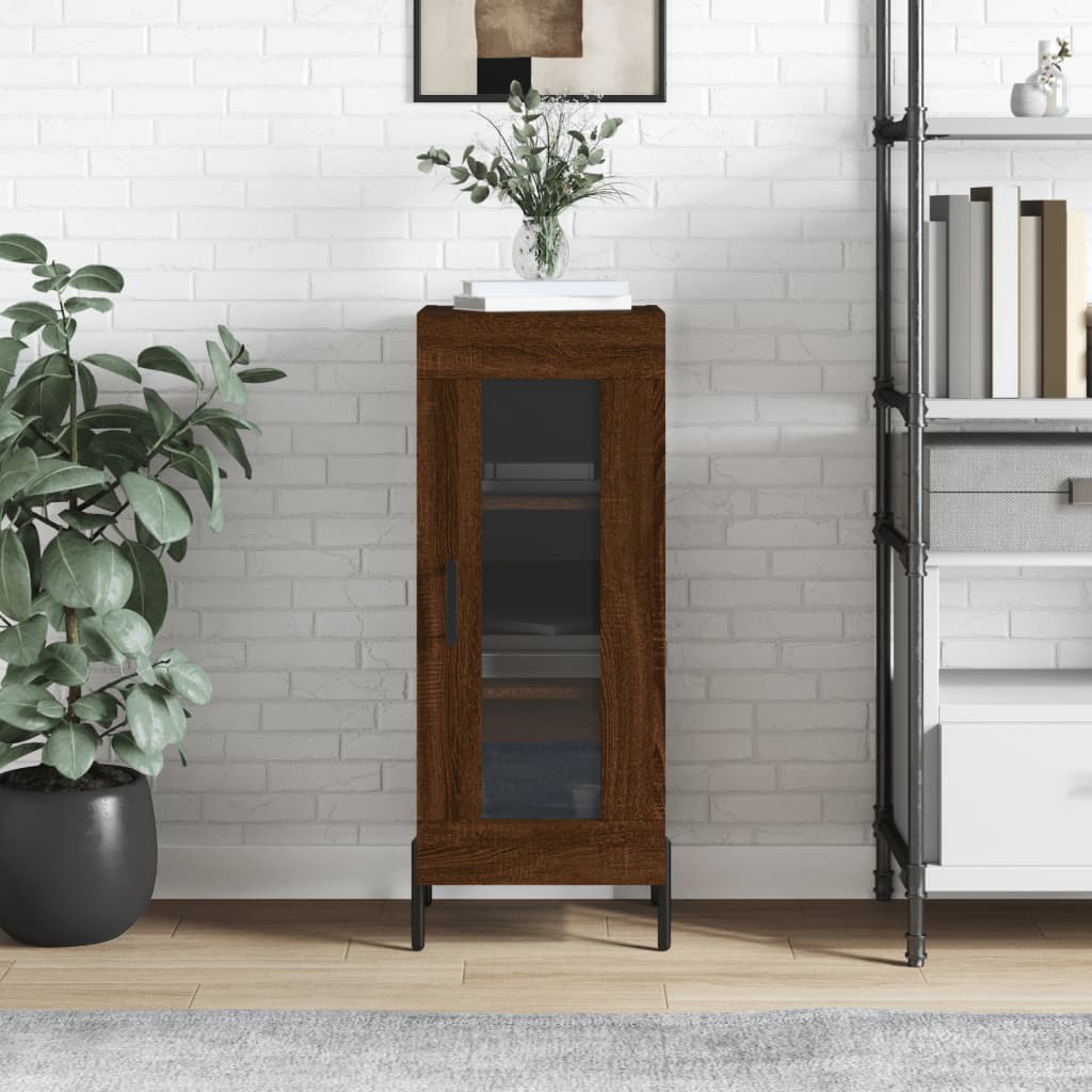 Buffet Chêne marron 34,5x34x90 cm Bois d'ingénierie - XIOS