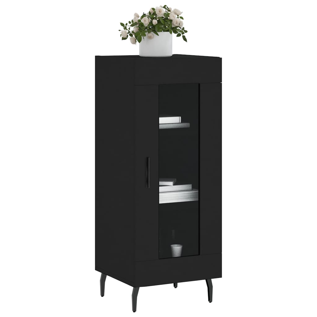 Buffet Noir 34,5x34x90 cm Bois d'ingénierie - XIOS