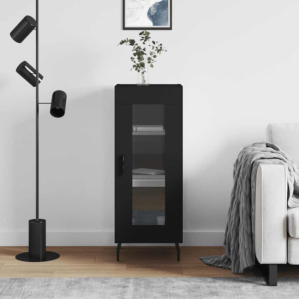 Buffet Noir 34,5x34x90 cm Bois d'ingénierie - XIOS