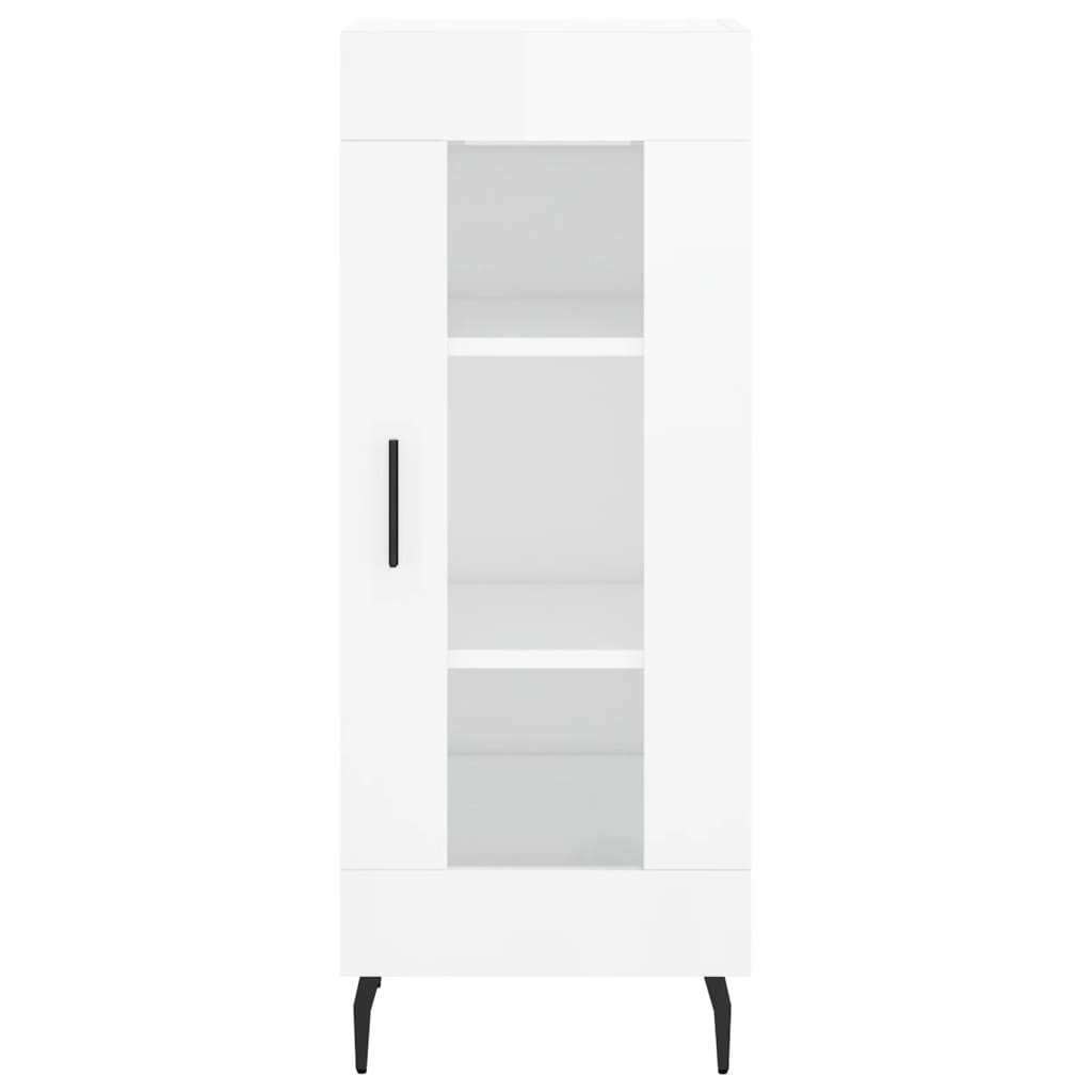 Buffet Blanc brillant 34,5x34x90 cm Bois d'ingénierie - XIOS