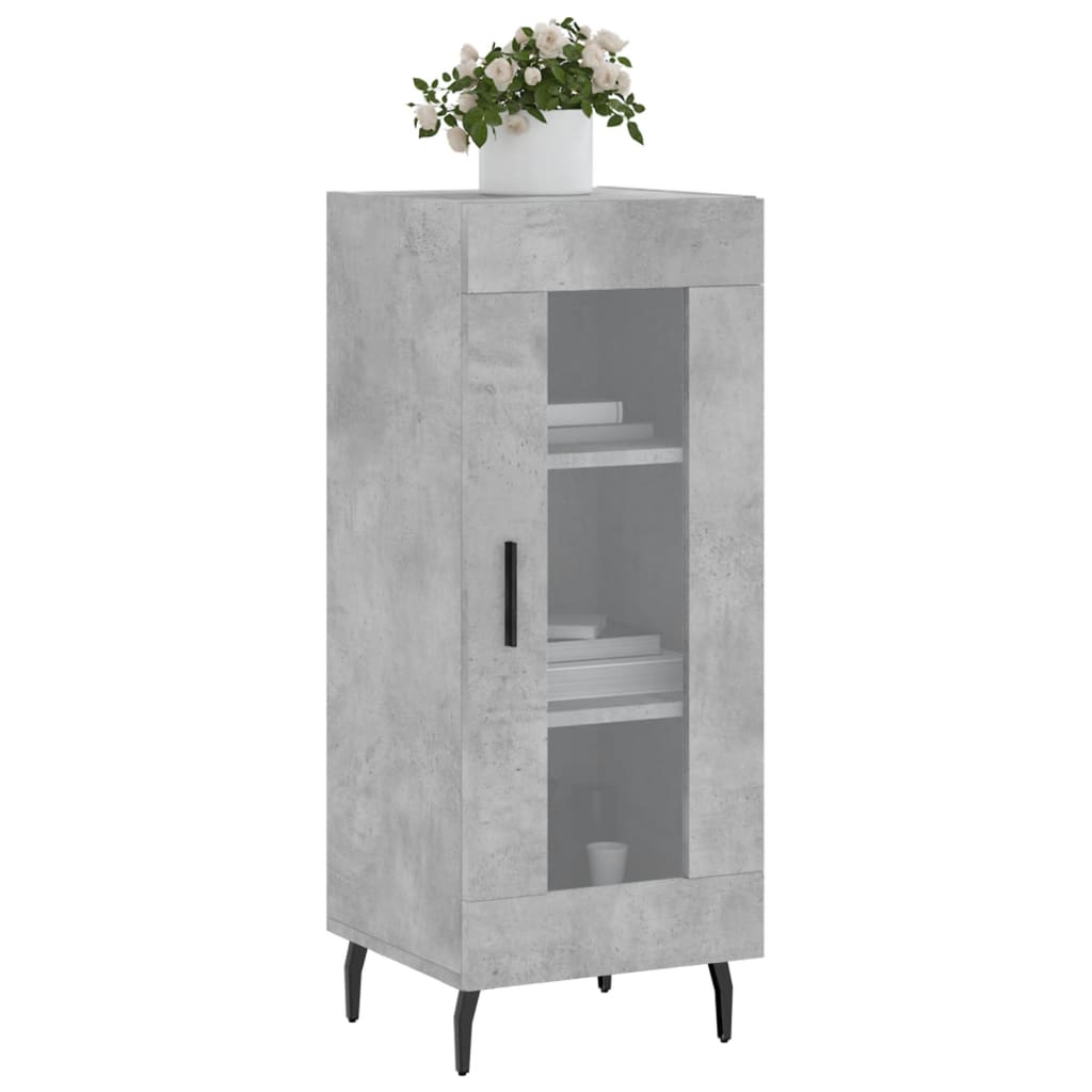 Buffet Gris béton 34,5x34x90 cm Bois d'ingénierie - XIOS