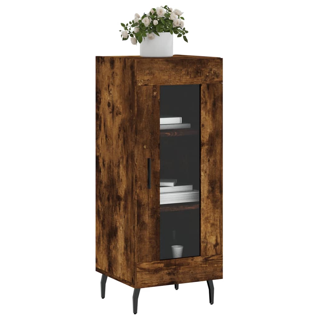Buffet Chêne fumé 34,5x34x90 cm Bois d'ingénierie - XIOS