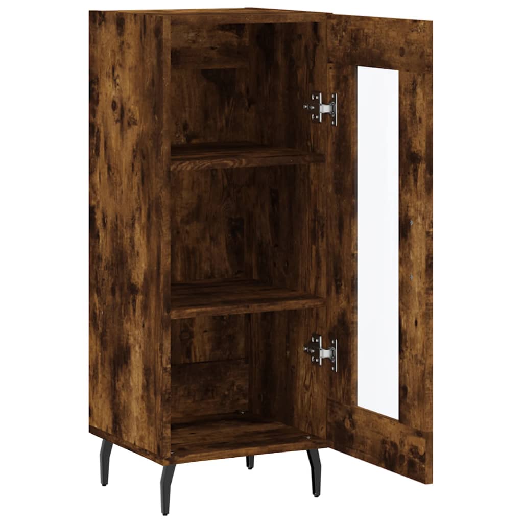 Buffet Chêne fumé 34,5x34x90 cm Bois d'ingénierie - XIOS
