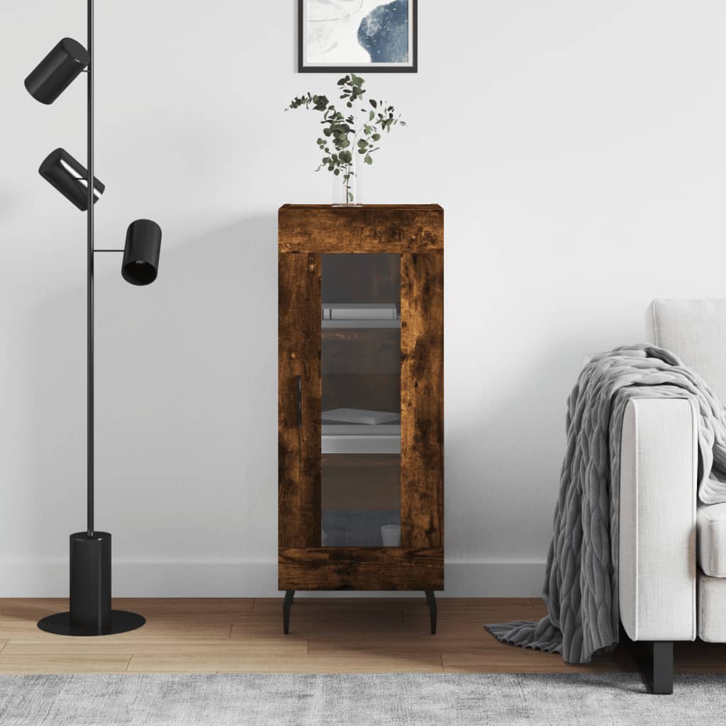 Buffet Chêne fumé 34,5x34x90 cm Bois d'ingénierie - XIOS