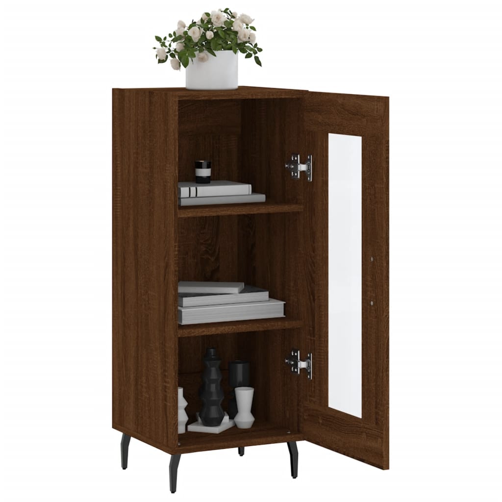 Buffet Chêne marron 34,5x34x90 cm Bois d'ingénierie - XIOS