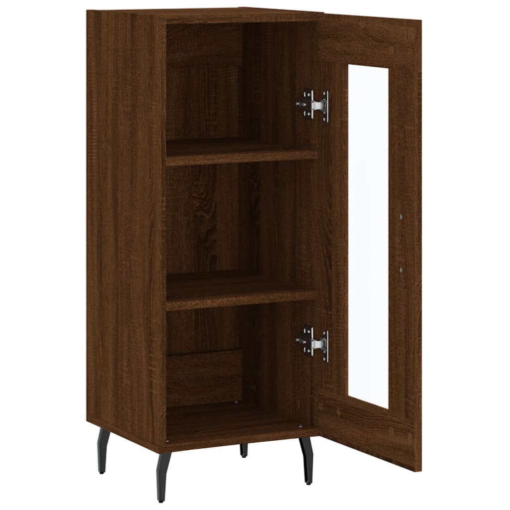 Buffet Chêne marron 34,5x34x90 cm Bois d'ingénierie - XIOS