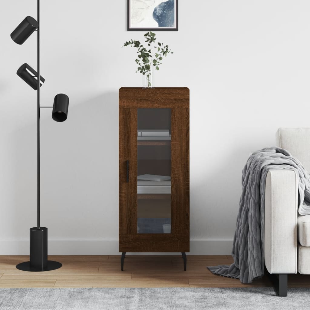 Buffet Chêne marron 34,5x34x90 cm Bois d'ingénierie - XIOS