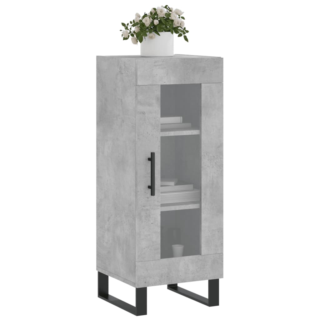 Buffet Gris béton 34,5x34x90 cm Bois d'ingénierie - XIOS