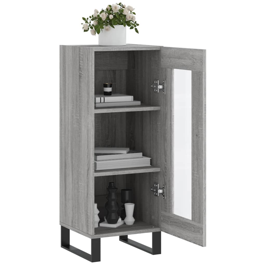 Buffet Sonoma gris 34,5x34x90 cm Bois d'ingénierie - XIOS