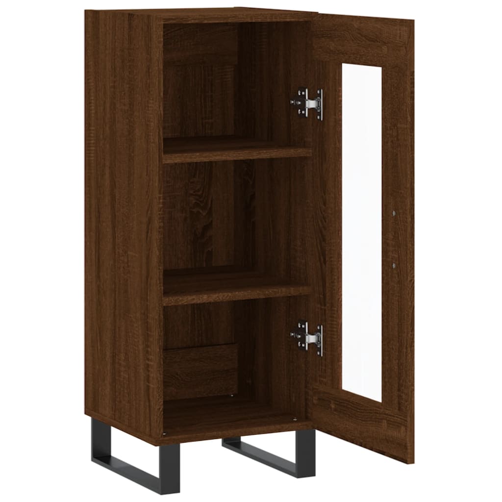 Buffet Chêne marron 34,5x34x90 cm Bois d'ingénierie - XIOS