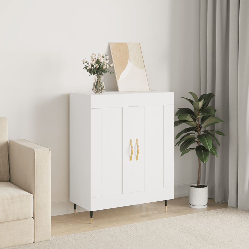 Buffet blanc 69,5x34x90 cm bois d'ingénierie - XIOS