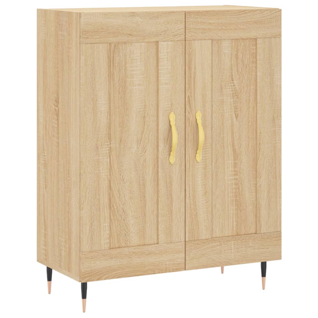 Buffet chêne sonoma 69,5x34x90 cm bois d'ingénierie - XIOS