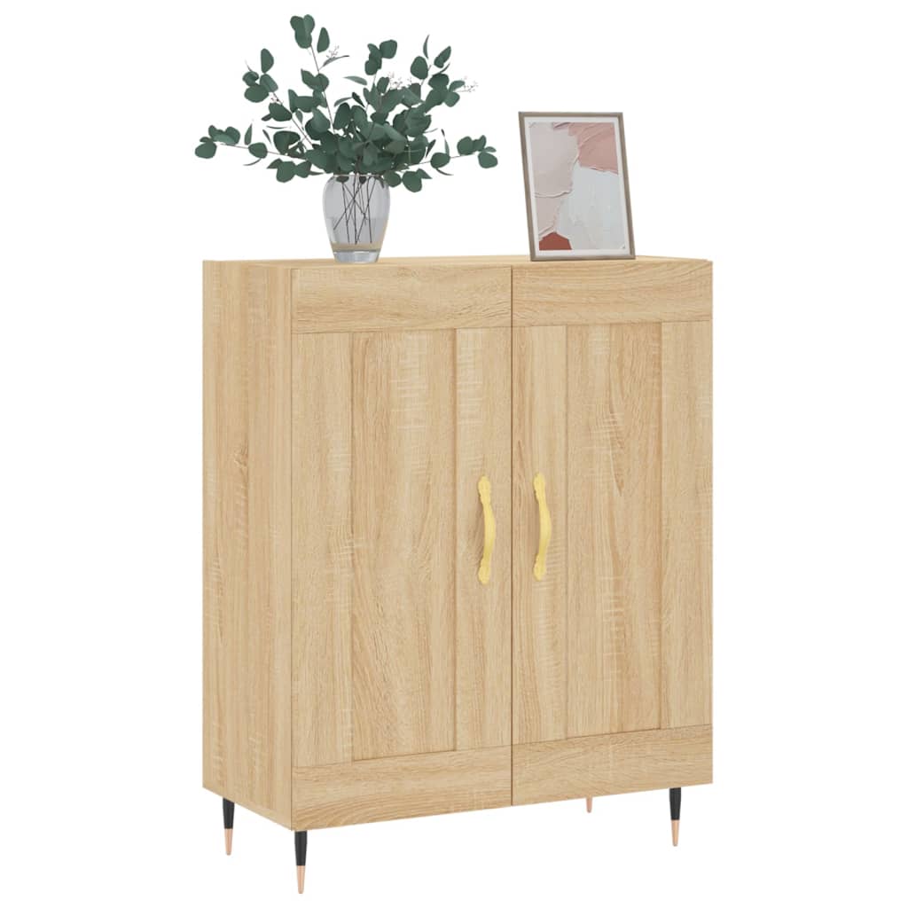 Buffet chêne sonoma 69,5x34x90 cm bois d'ingénierie - XIOS