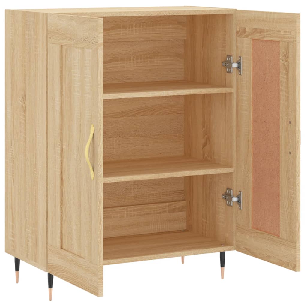 Buffet chêne sonoma 69,5x34x90 cm bois d'ingénierie - XIOS