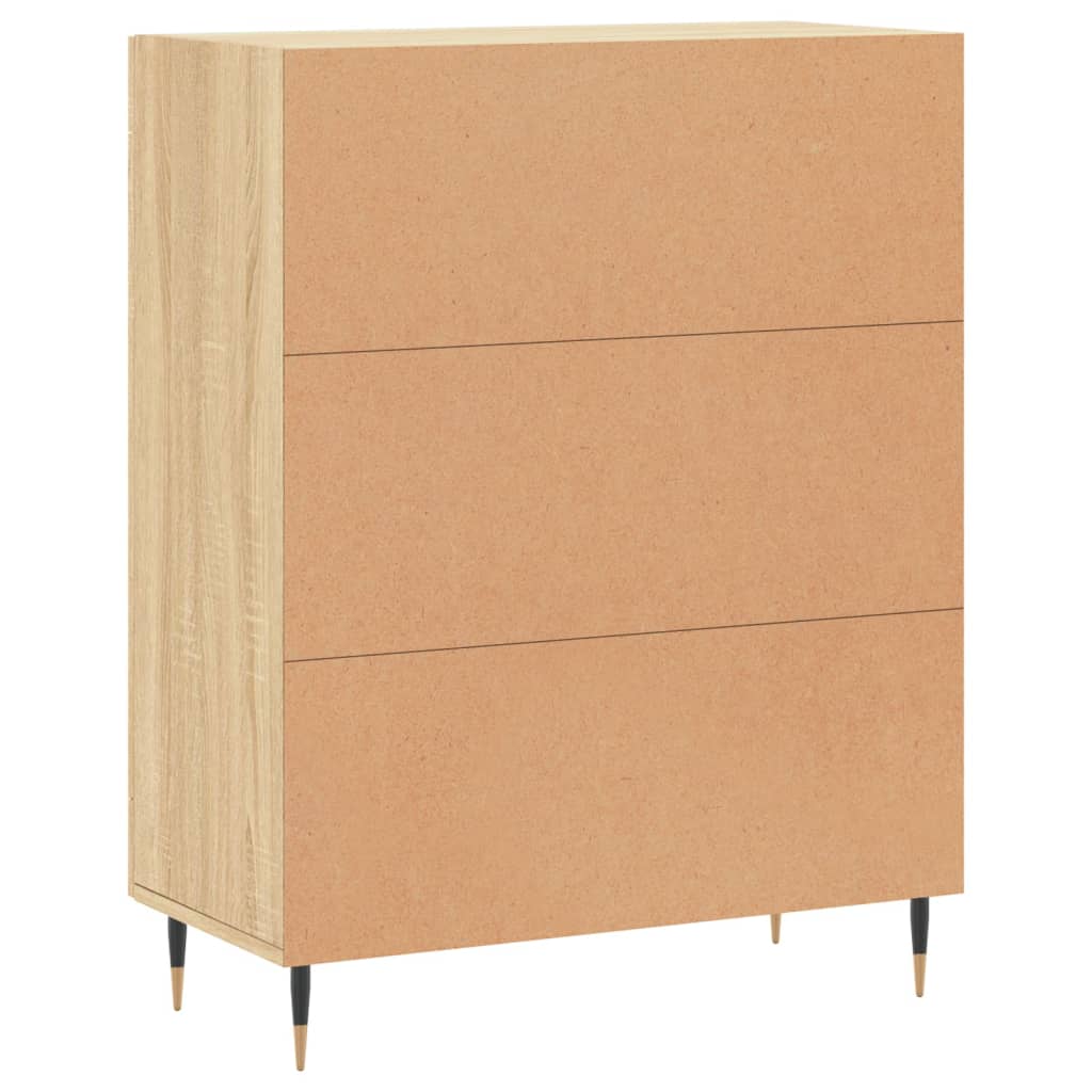 Buffet chêne sonoma 69,5x34x90 cm bois d'ingénierie - XIOS