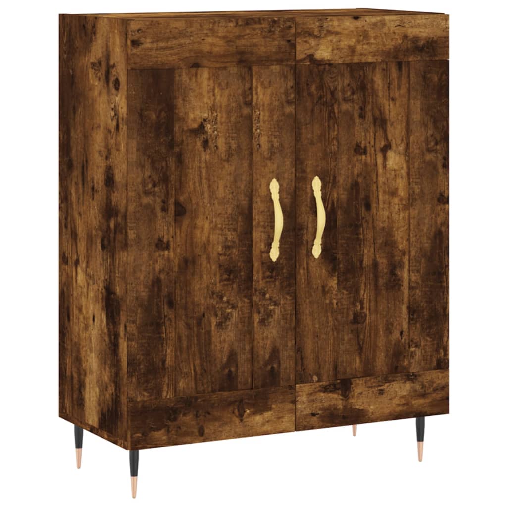 Buffet chêne fumé 69,5x34x90 cm bois d'ingénierie - XIOS