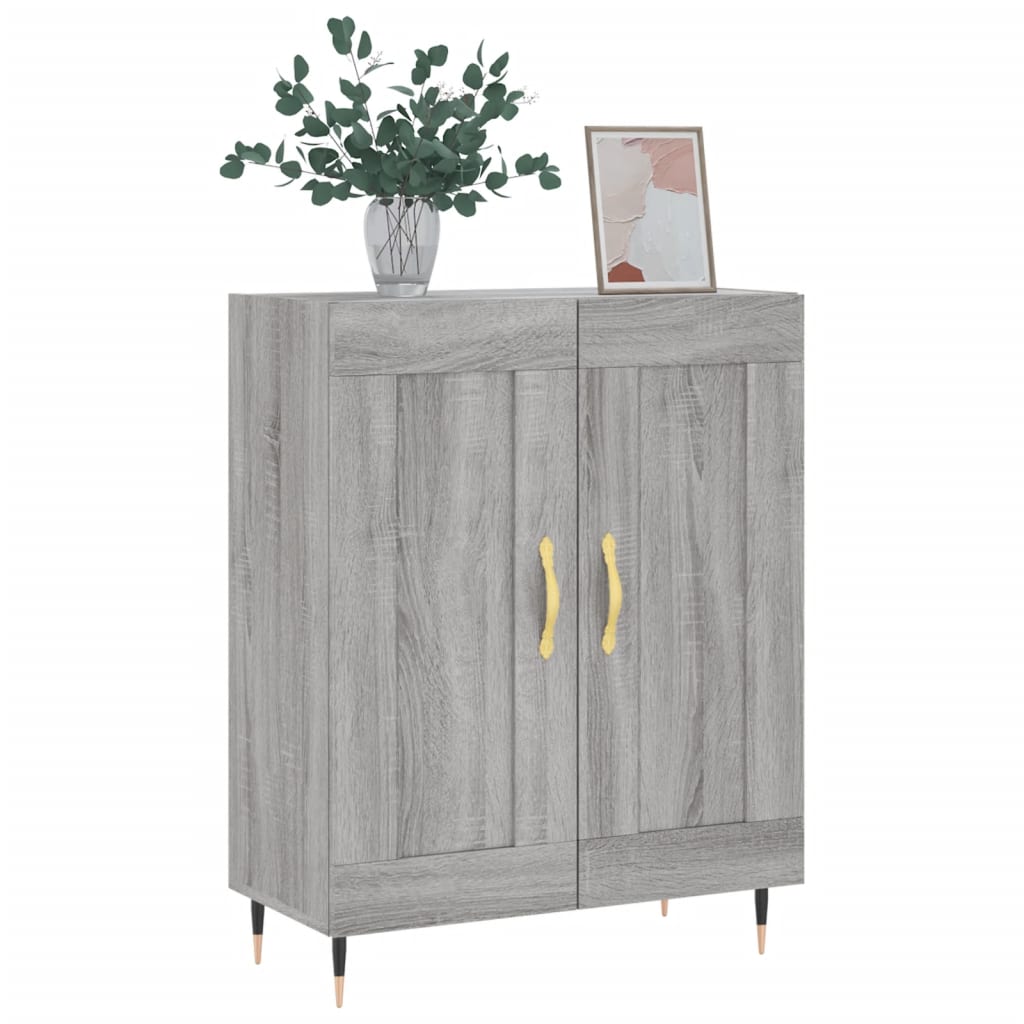 Buffet sonoma gris 69,5x34x90 cm bois d'ingénierie - XIOS