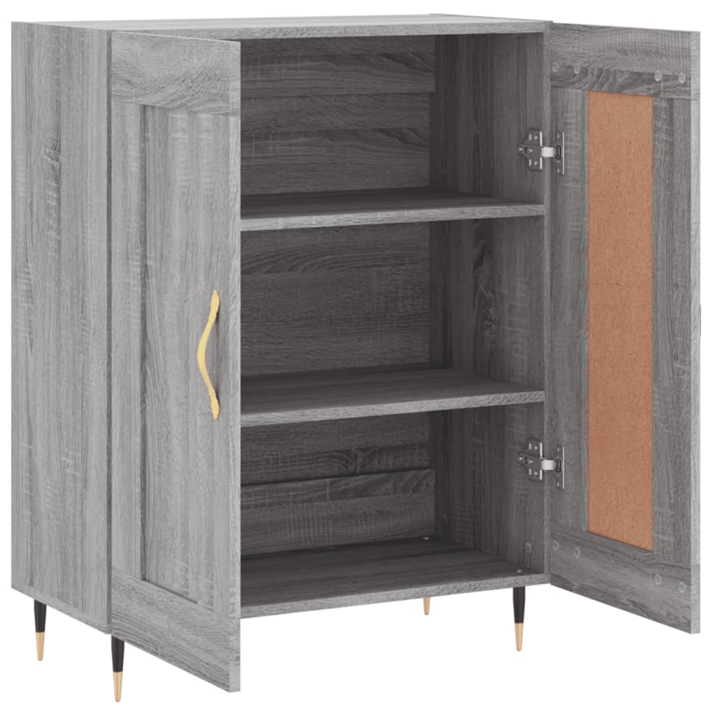Buffet sonoma gris 69,5x34x90 cm bois d'ingénierie - XIOS