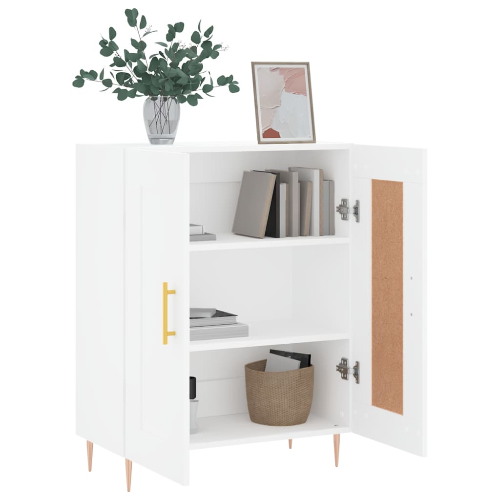 Buffet blanc 69,5x34x90 cm bois d'ingénierie - XIOS