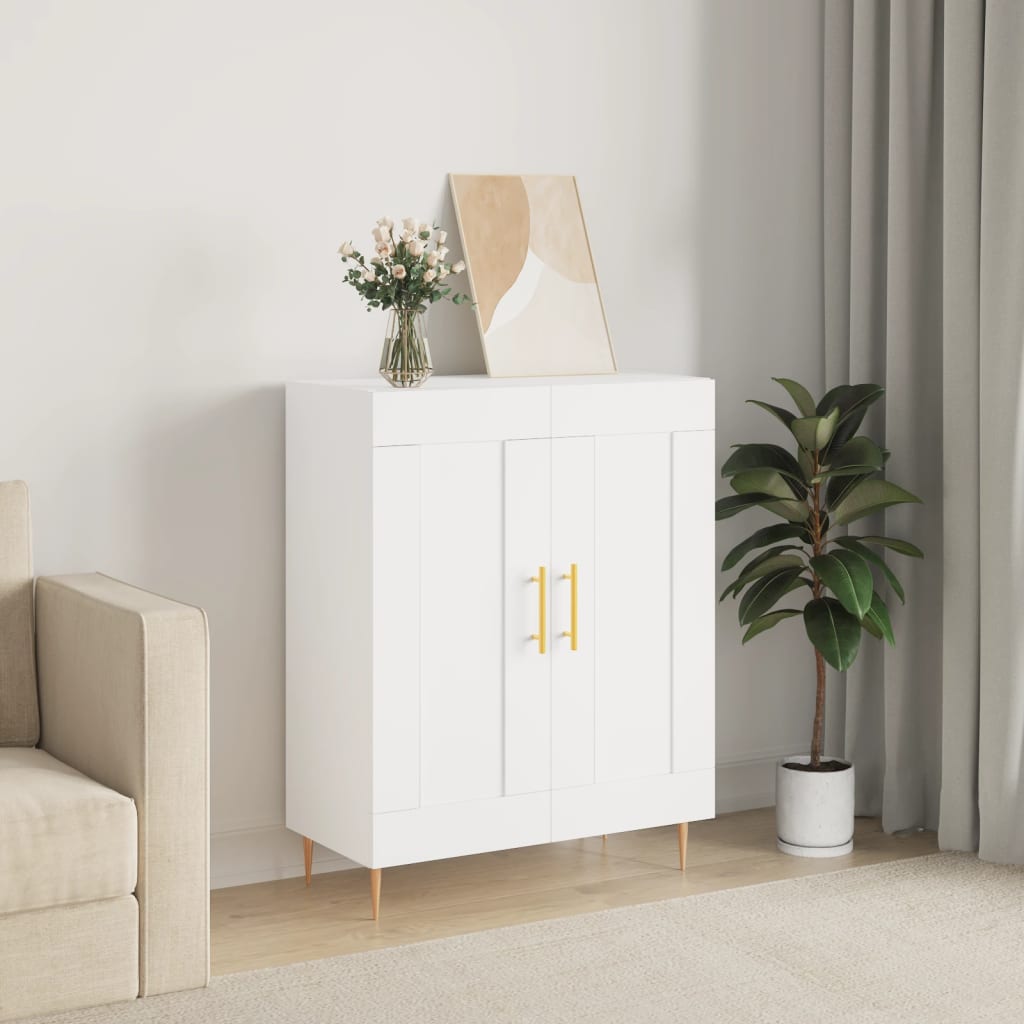 Buffet blanc 69,5x34x90 cm bois d'ingénierie - XIOS
