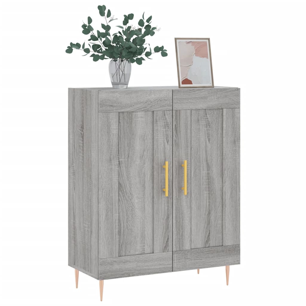 Buffet sonoma gris 69,5x34x90 cm bois d'ingénierie - XIOS