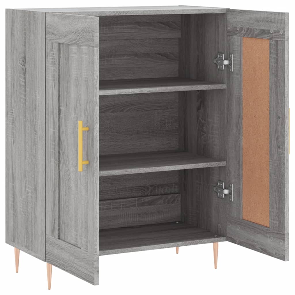 Buffet sonoma gris 69,5x34x90 cm bois d'ingénierie - XIOS