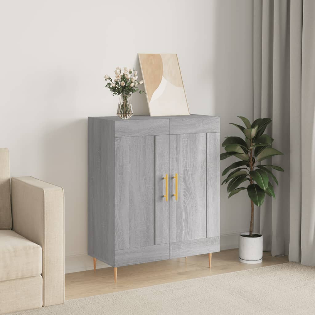 Buffet sonoma gris 69,5x34x90 cm bois d'ingénierie - XIOS