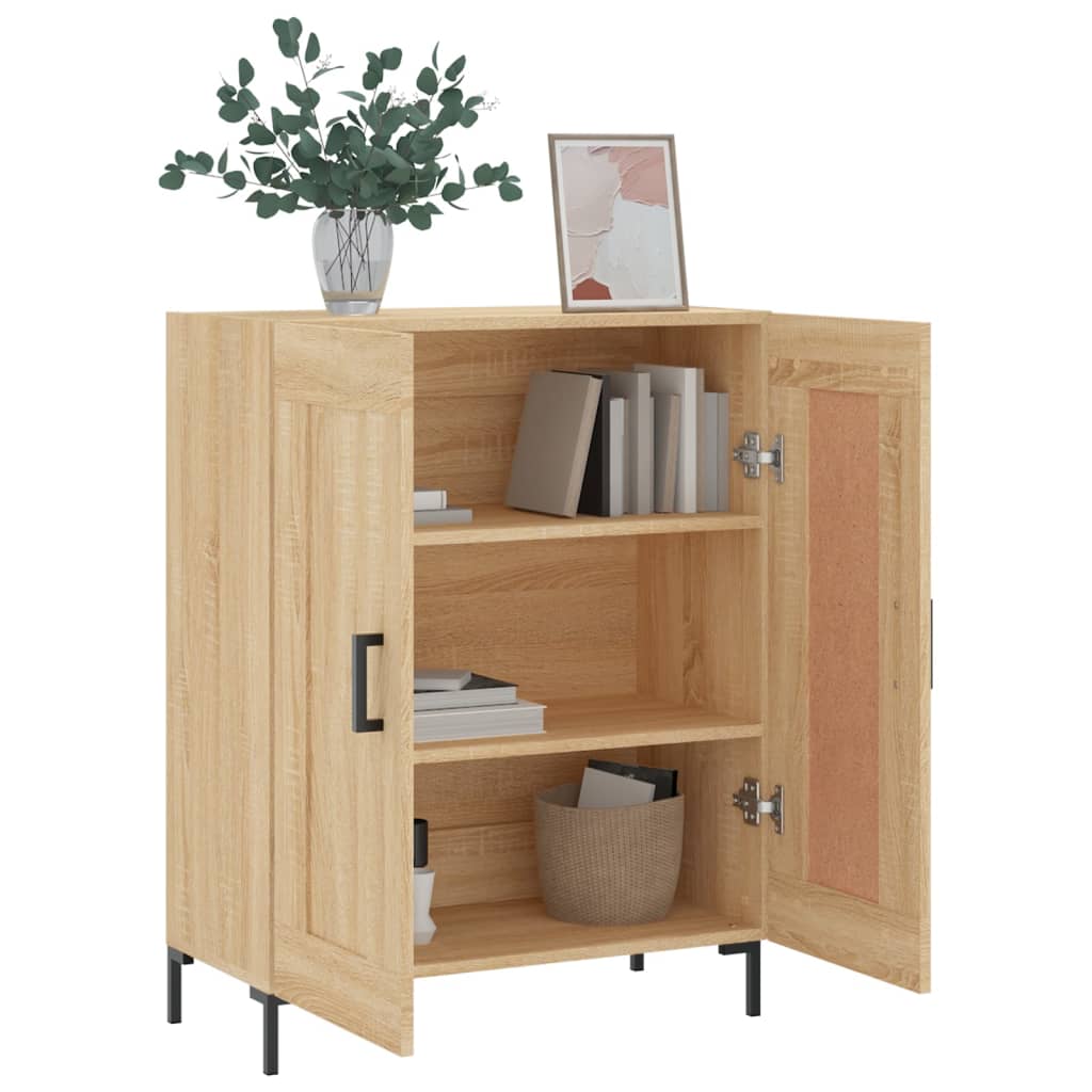 Buffet chêne sonoma 69,5x34x90 cm bois d'ingénierie - XIOS