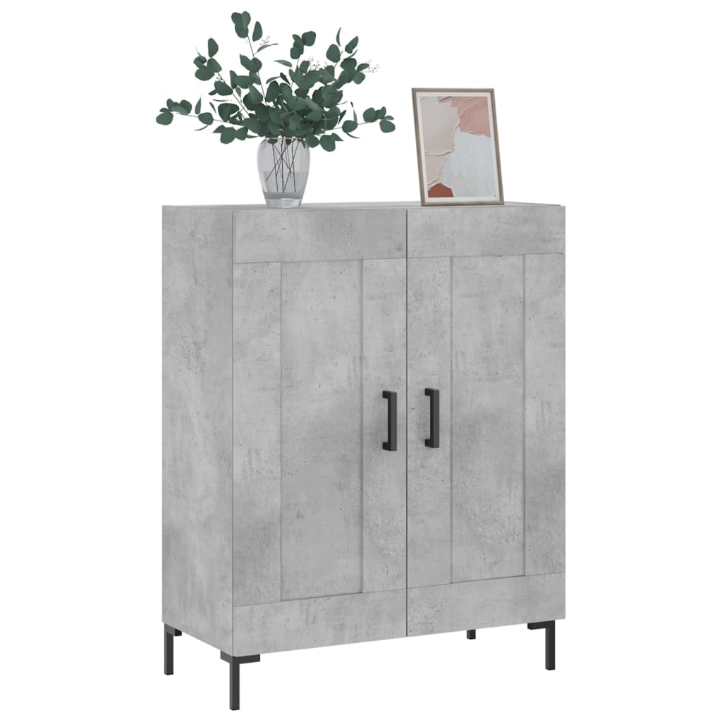 Buffet gris béton 69,5x34x90 cm bois d'ingénierie - XIOS