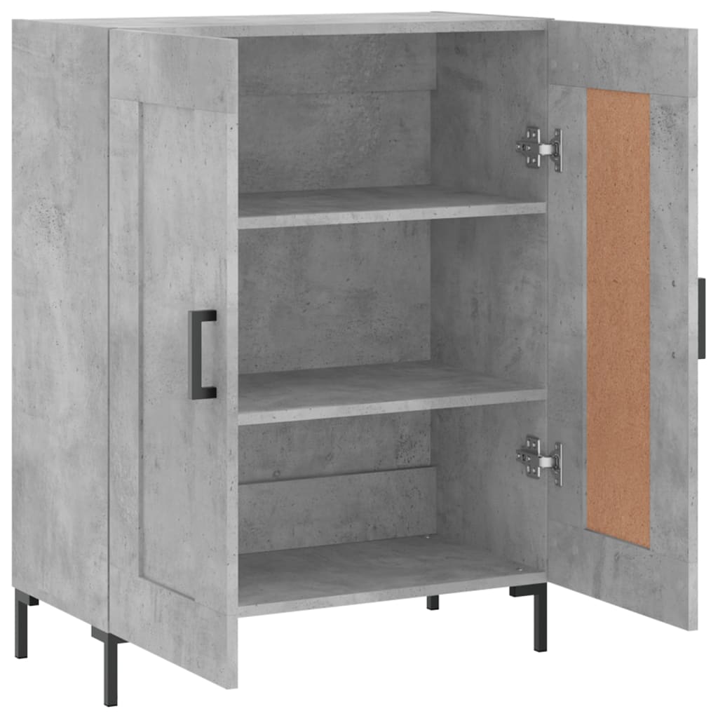 Buffet gris béton 69,5x34x90 cm bois d'ingénierie - XIOS