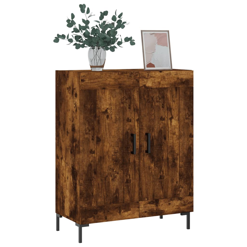 Buffet chêne fumé 69,5x34x90 cm bois d'ingénierie - XIOS