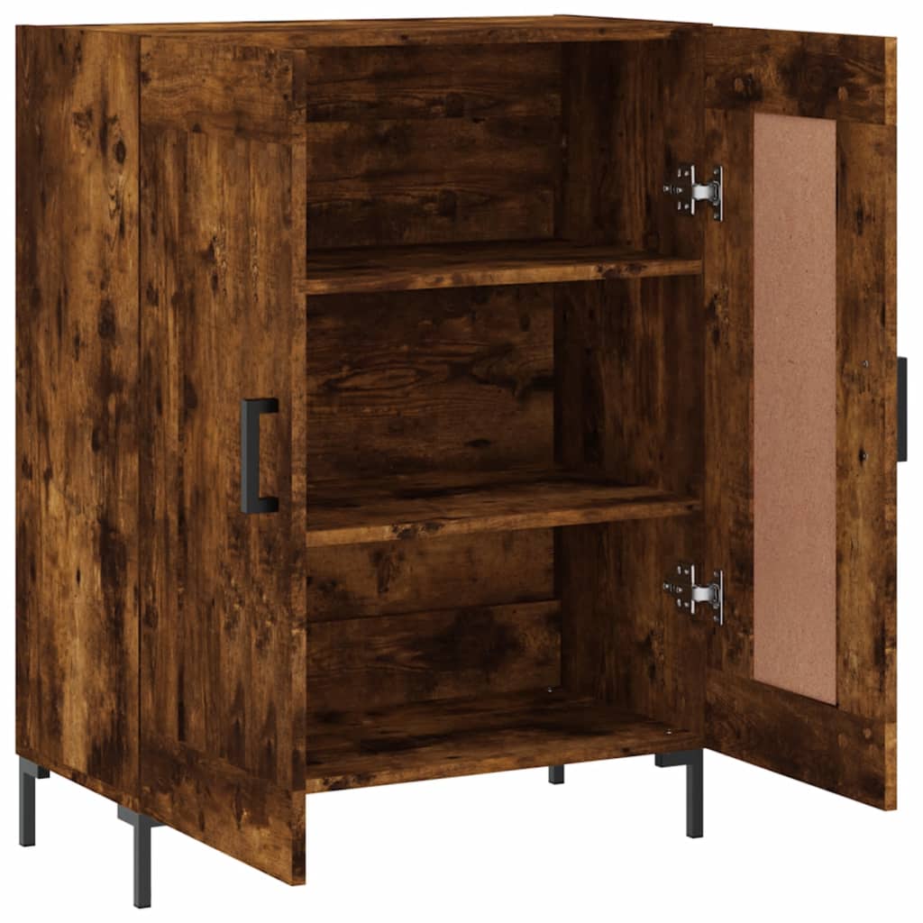 Buffet chêne fumé 69,5x34x90 cm bois d'ingénierie - XIOS