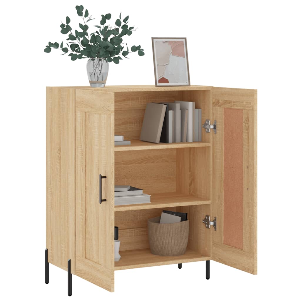 Buffet chêne sonoma 69,5x34x90 cm bois d'ingénierie - XIOS