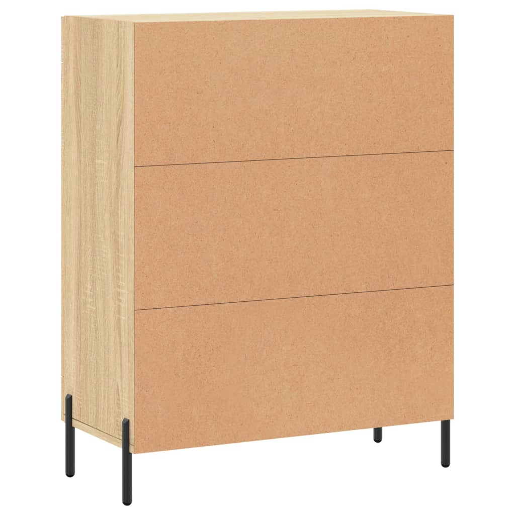 Buffet chêne sonoma 69,5x34x90 cm bois d'ingénierie - XIOS